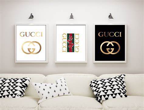 gucci print wall art|Gucci inspired wall art.